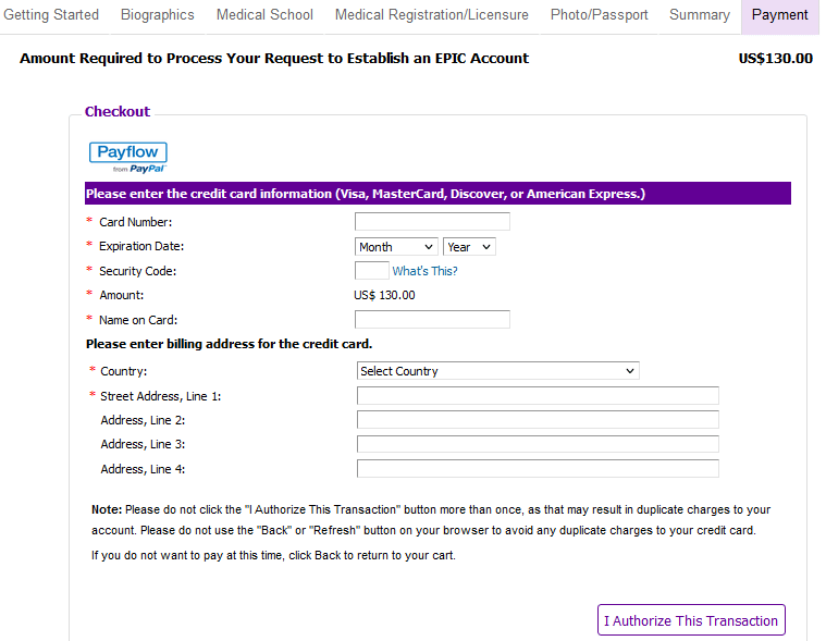 EPIC Verification for GMC registration after PLAB exam step 17