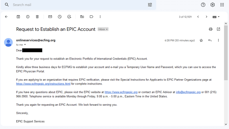 EPIC Verification for GMC registration after PLAB exam step 19