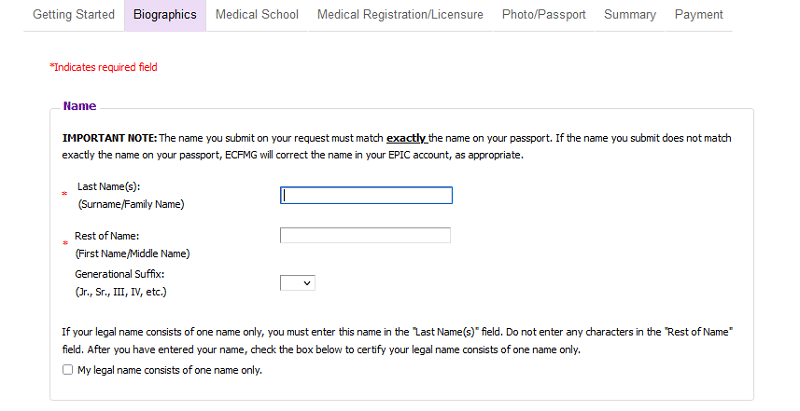 EPIC Verification for GMC registration after PLAB exam step 3