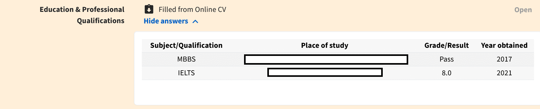 Education and Professional Qualification