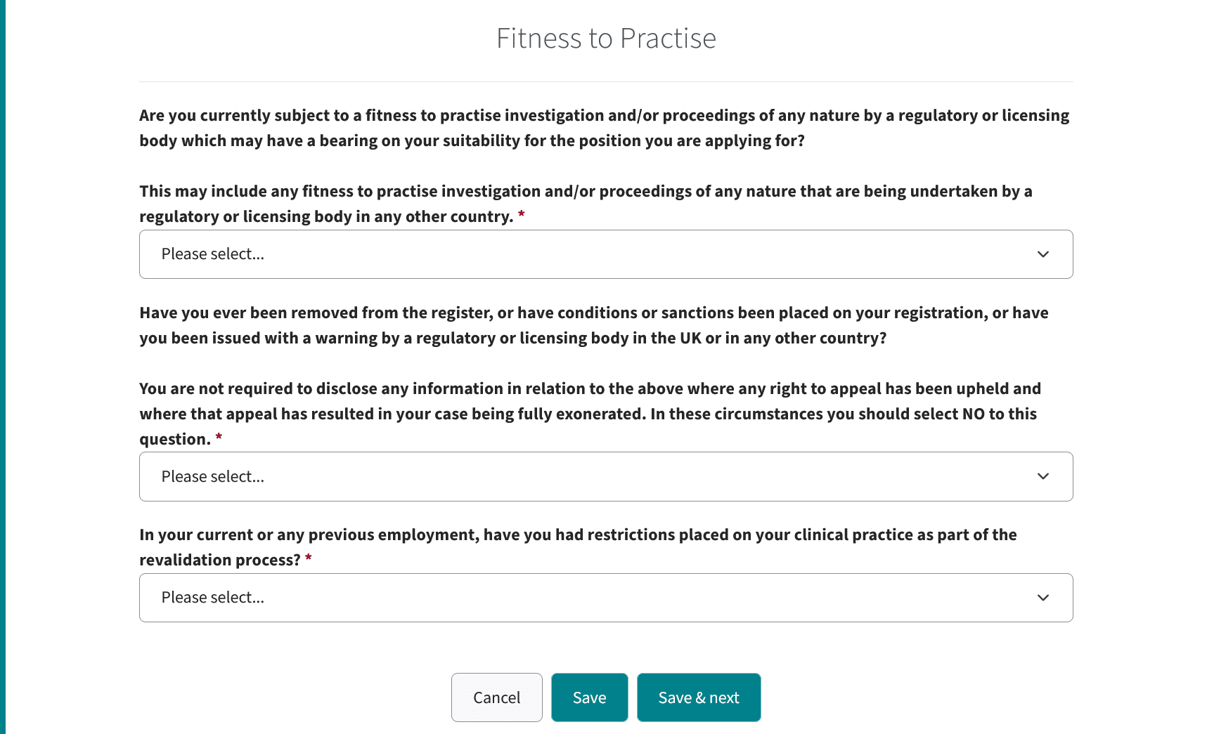 Fitness to Practise