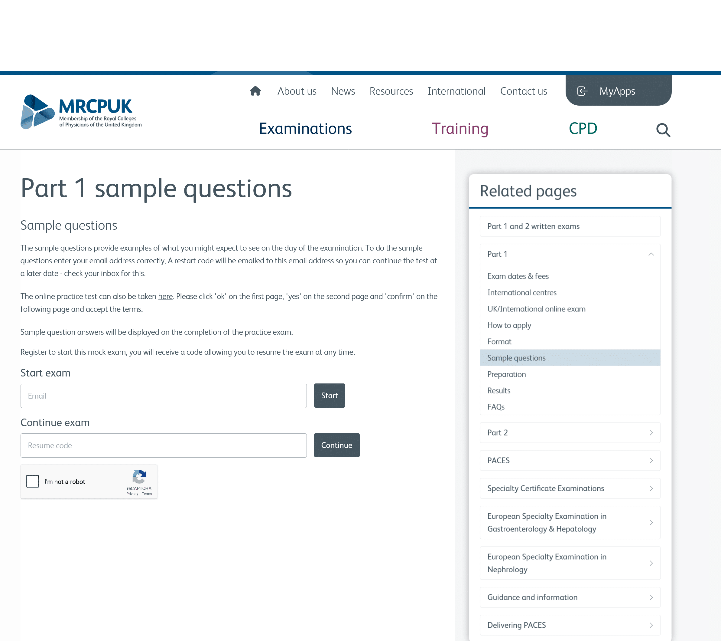 MRCP part 1 sample questions