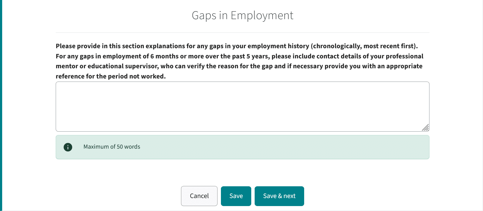 TRAC Jobs Clinical Gaps in Employment