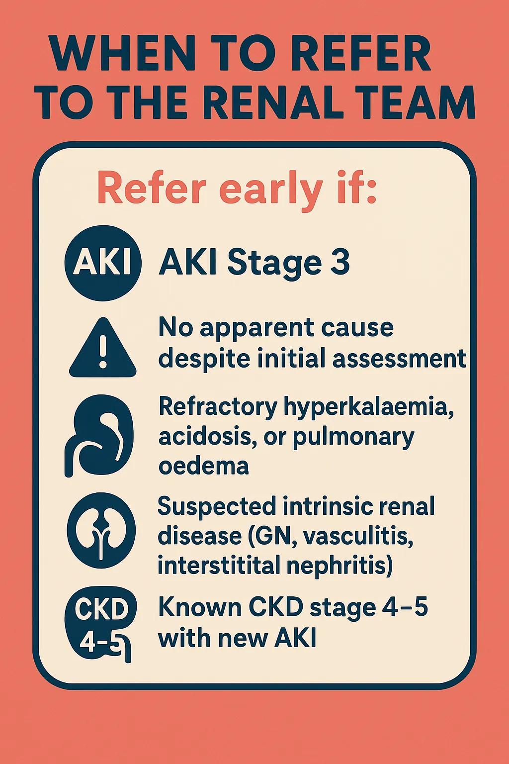 When to Refer AKI to the Renal Team