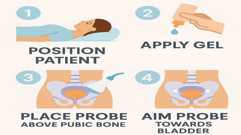 how to do bladder scan step guide nhs