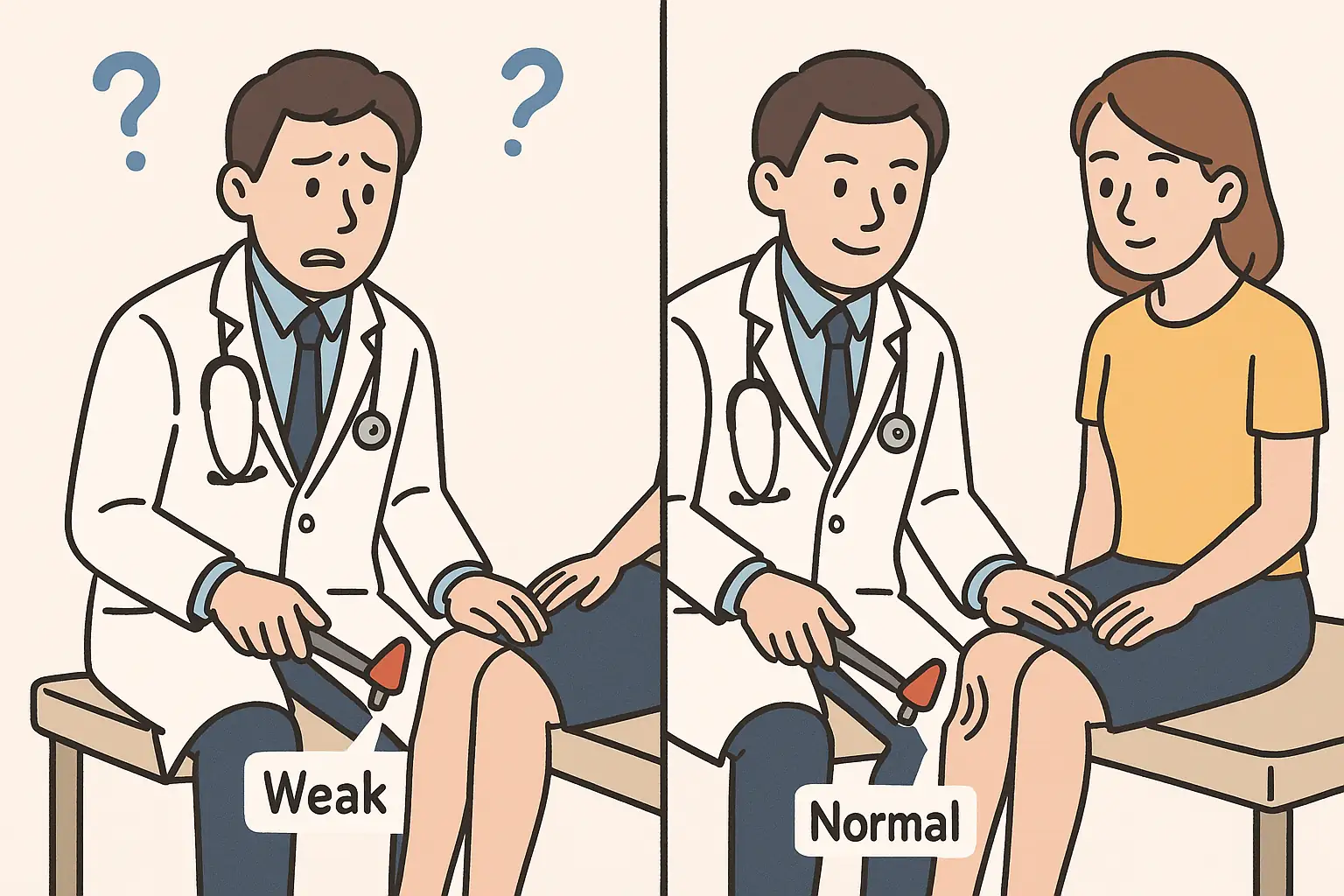 medical reflexes confusion
